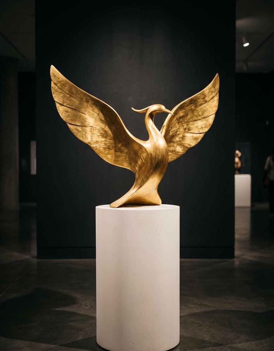 Golden Bird Sculpture — cover